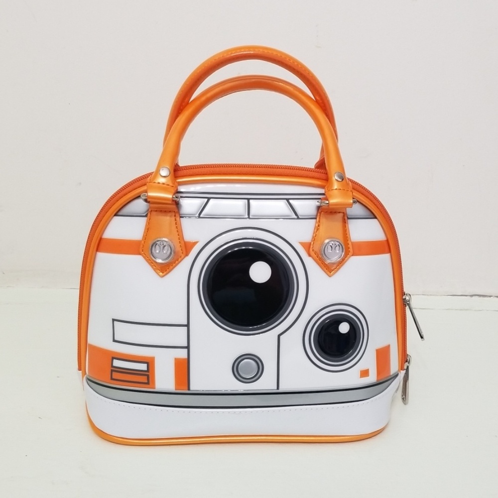 LOUNGEFLY STAR WARS BB-8 PATENT DOME BAG